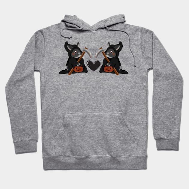 Love double Grim Reaper _ Bunniesmee Halloween Edition Hoodie by GambarGrace